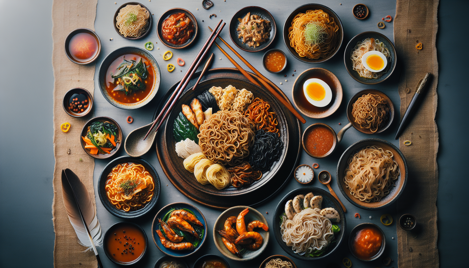 Can You Recommend A Variety Of Korean Noodle Dishes And Their Differences?