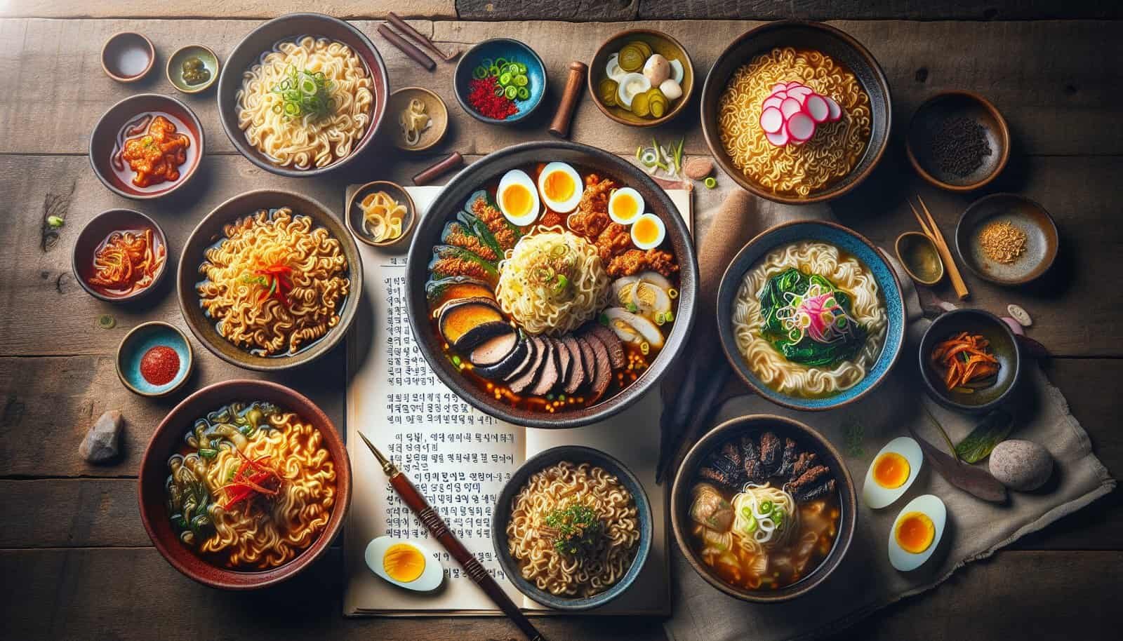 Can You Recommend A Variety Of Korean Noodle Dishes And Their Differences?