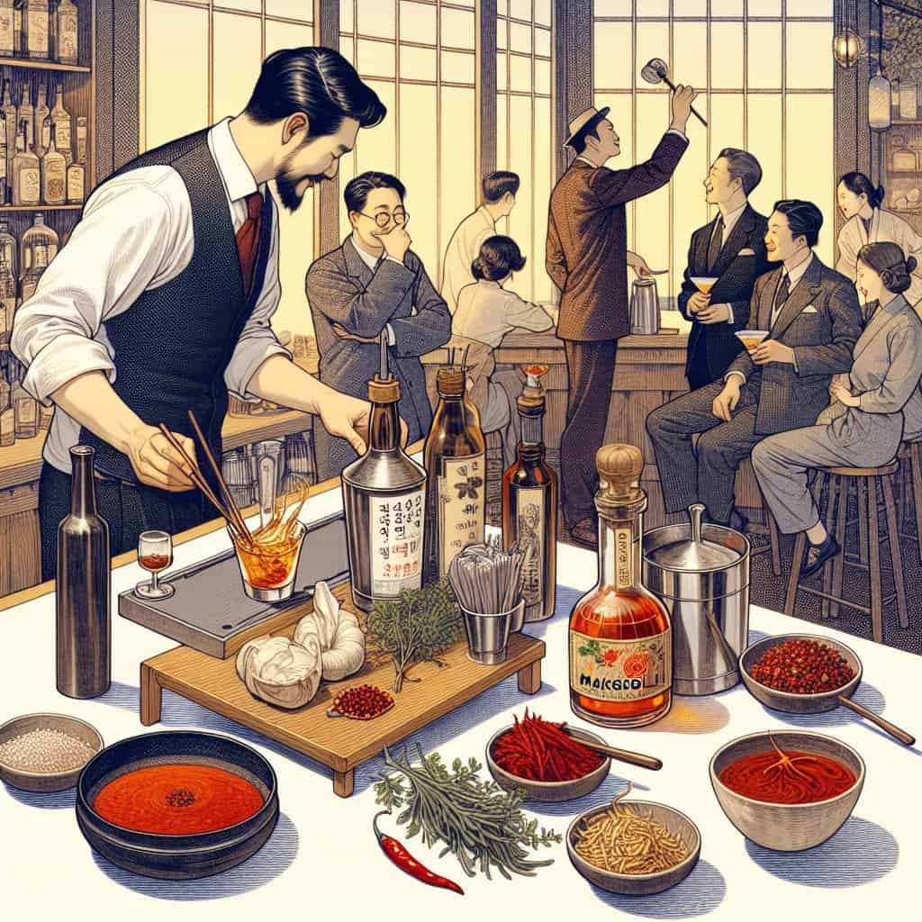 Can You Share Avant-garde Techniques For Incorporating Korean Ingredients Into Cocktails?