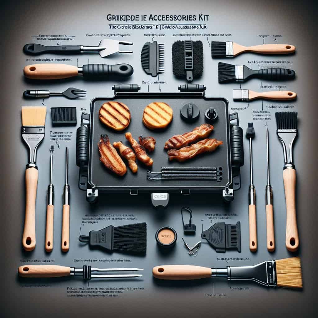 CEKEE 10PCS Blackstone Griddle Accessories Kit, Flat Top Grill Accessories Kit for BBQ and Camp Chef, Grill Spatula Set with Enlarged Griddle Spatula, Burger Press, Scraper for Outdoor BBQ Cooking