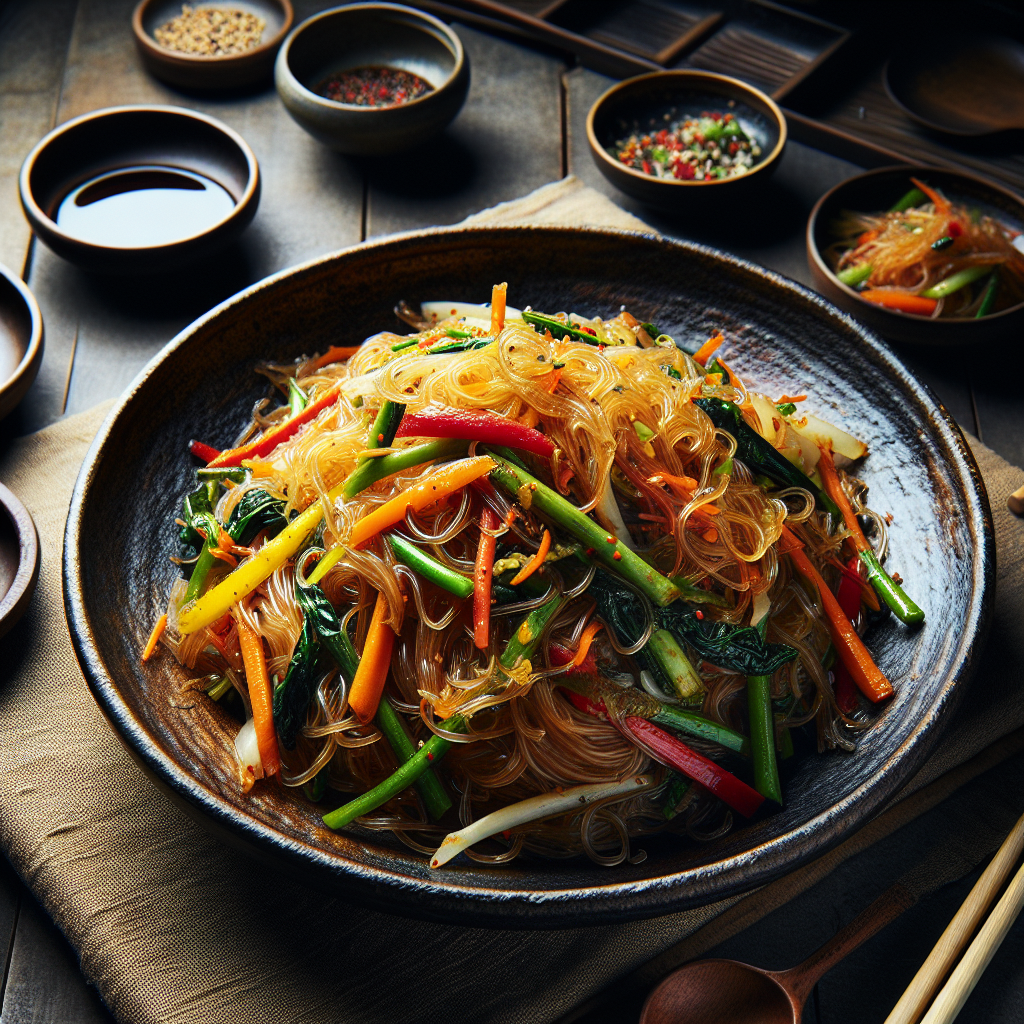 How Do You Properly Prepare And Serve Traditional Korean Stir-fried Glass Noodles (japchae)?