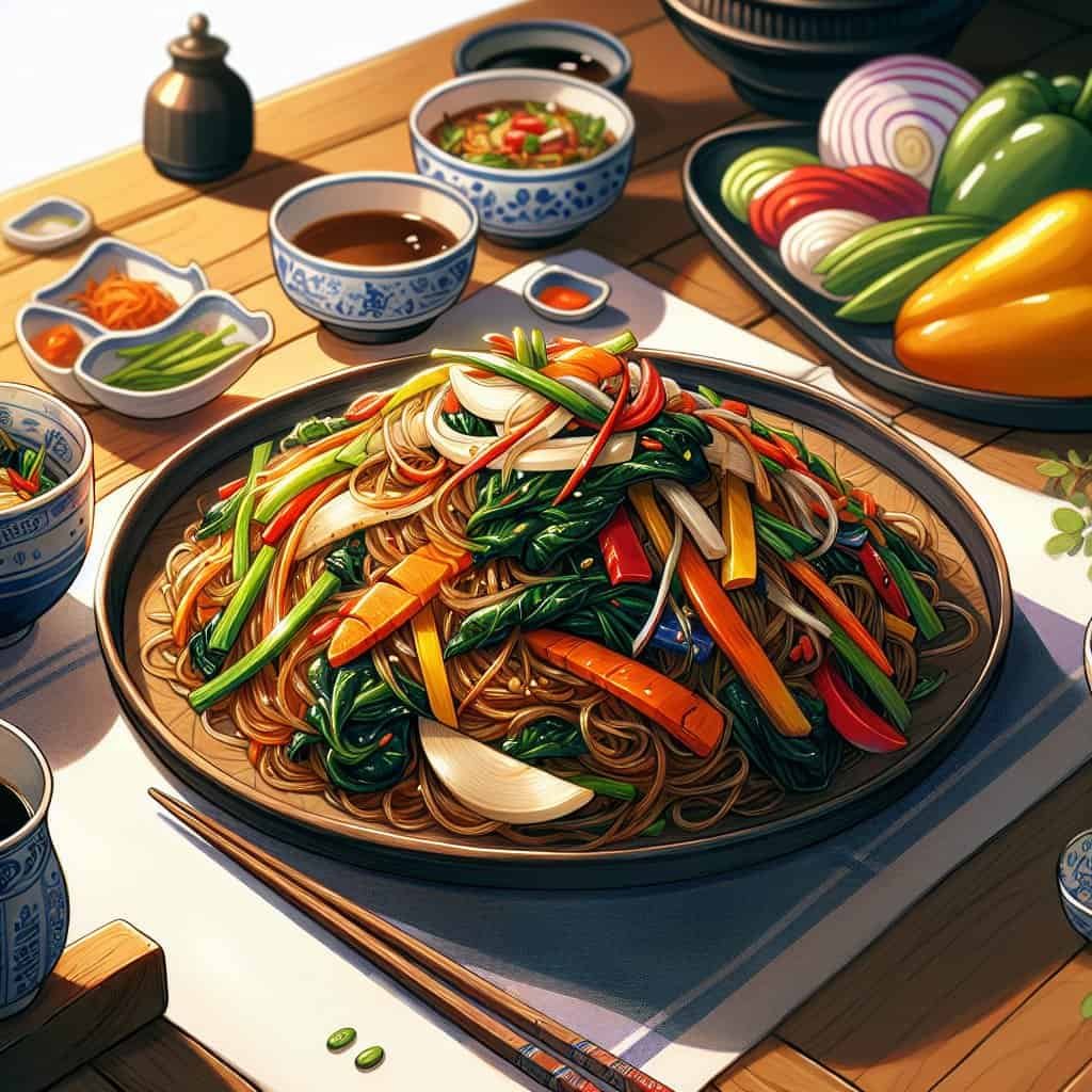 How Do You Properly Prepare And Serve Traditional Korean Stir-fried Glass Noodles (japchae)?
