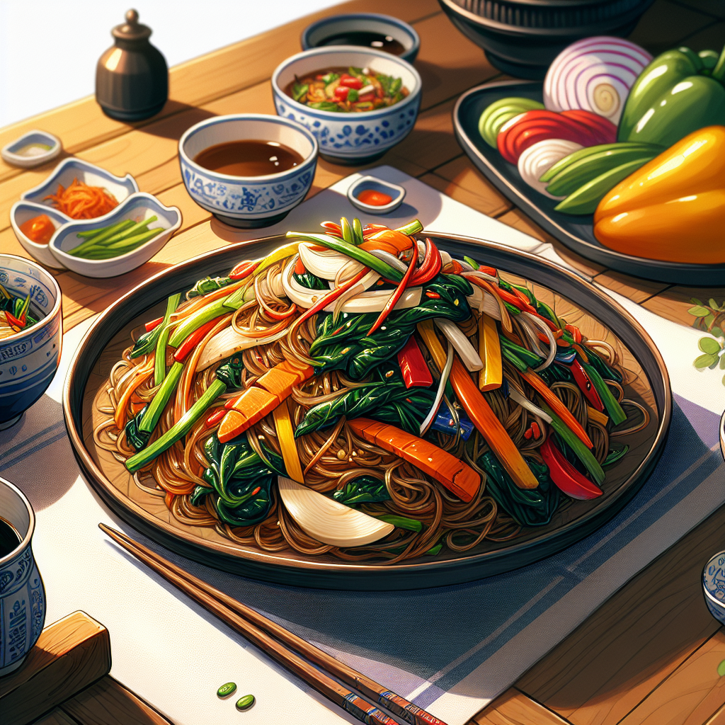 How Do You Properly Prepare And Serve Traditional Korean Stir-fried Glass Noodles (japchae)?