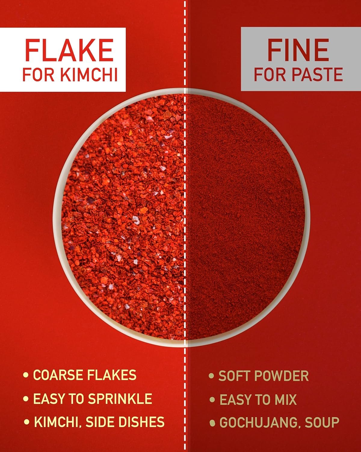 NONGSHIM TAEKYUNG Korean Chili Powder, Gochugaru Chili Flakes. Kimchi Powder (Flake, 1lb) - 100% Red Pepper Flakes for Korean  Asian Food. MSG Free.