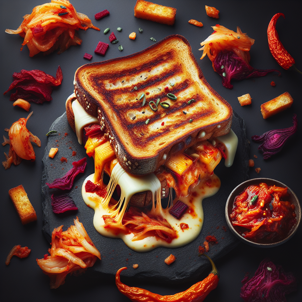 What Are Some Creative Ideas For Using Korean Ingredients In Grilled Cheese Sandwiches?