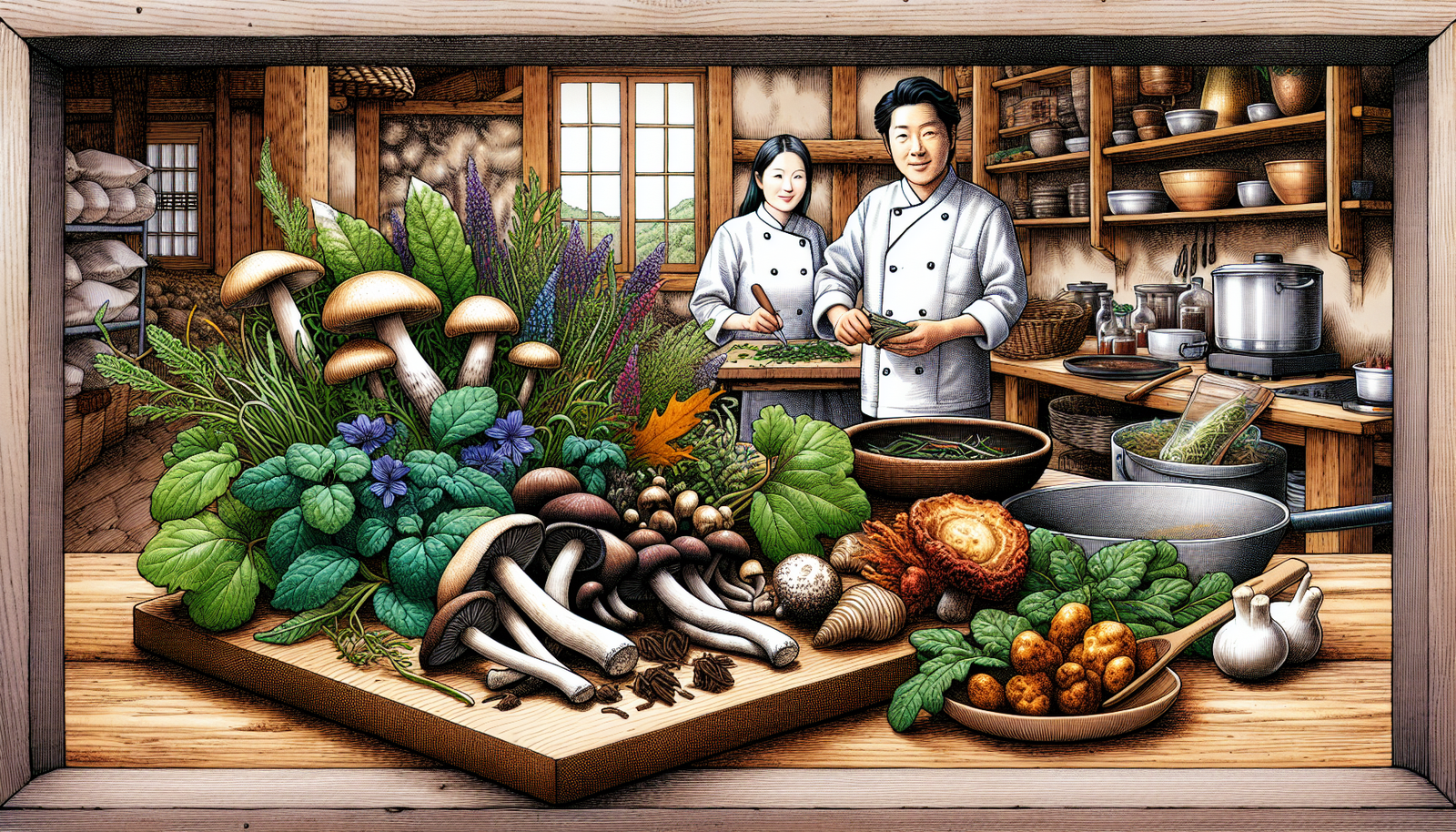 How Are Chefs Incorporating Foraged Ingredients Into Korean Dishes?
