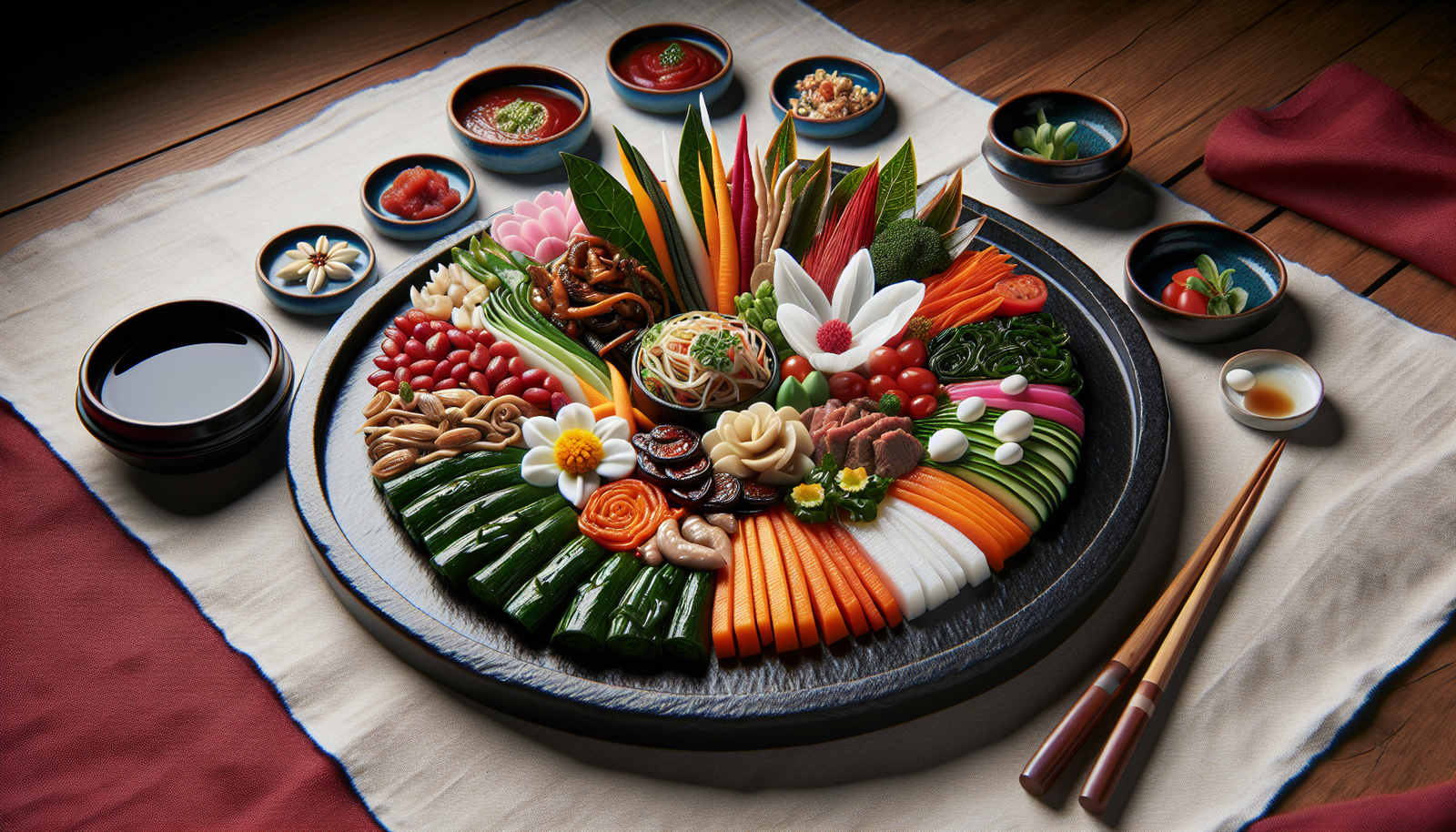 How Do You Create Visually Stunning Dishes Using Traditional Korean Ingredients?