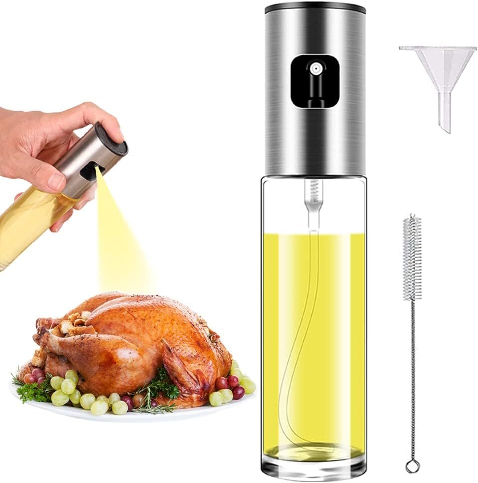 ZEREOOY Oil Sprayer for Cooking Olive Oil Sprayer Mister for Air Fryer Vegetable Vinegar Oil Portable Mini Kitchen Gadgets for Baking,Salad,Grilling,BBQ,Roasting (1)