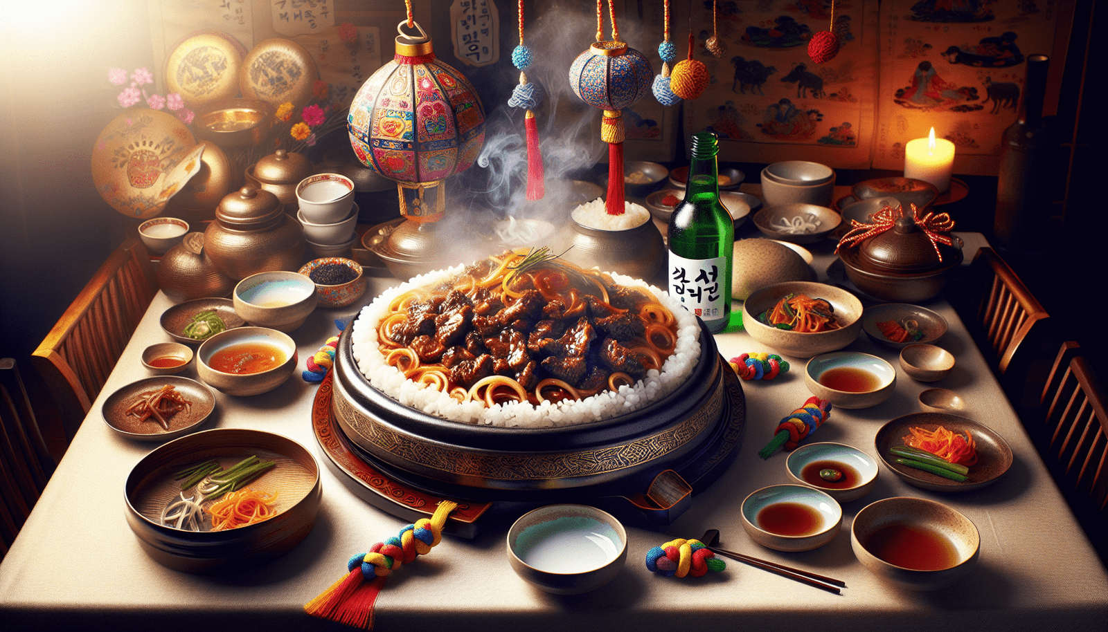 Can You Recommend Traditional Korean Dishes That Are Considered Festive Or Celebratory?