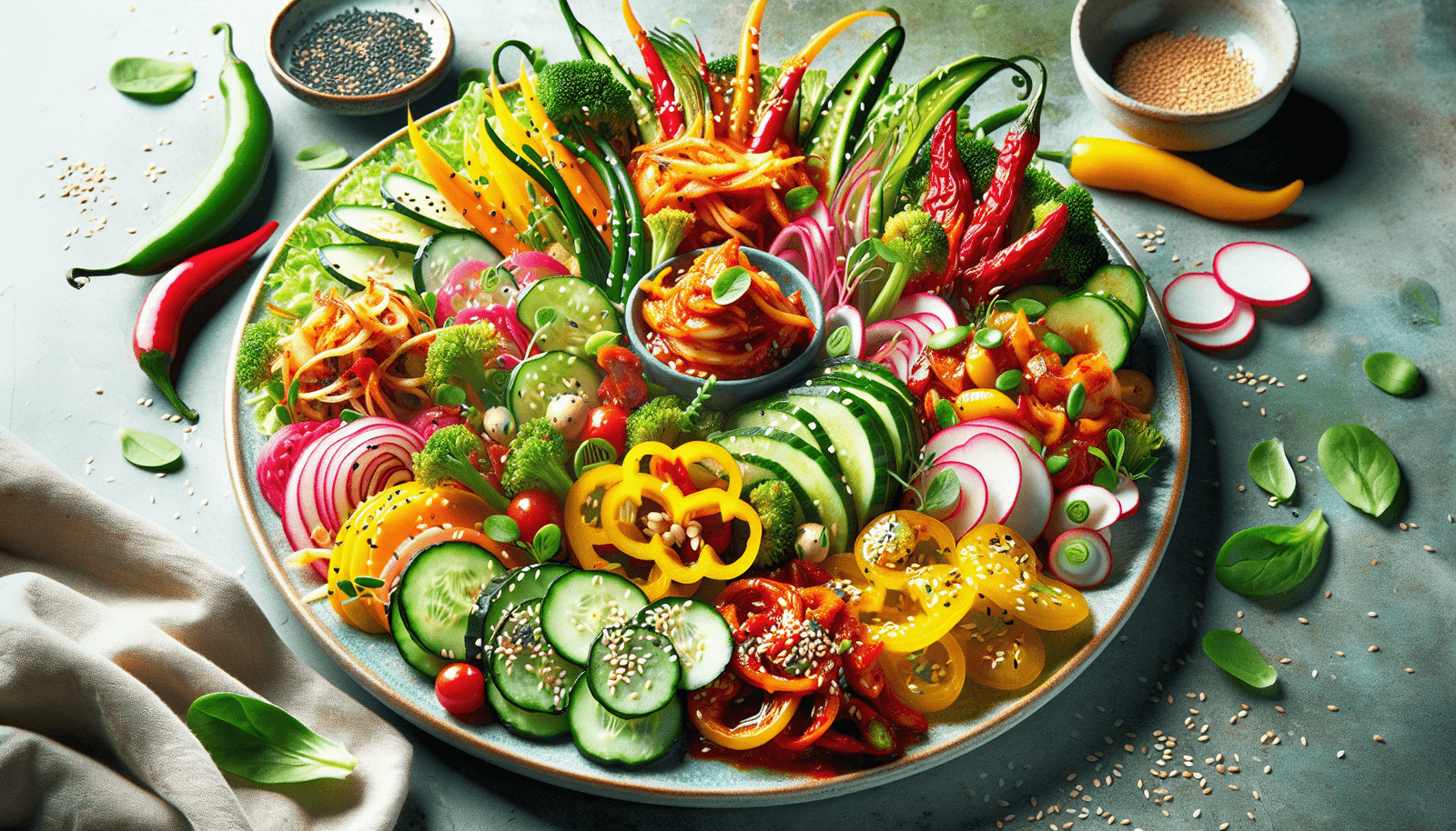 Can You Share Innovative Ideas For Incorporating Korean Ingredients Into Salads?