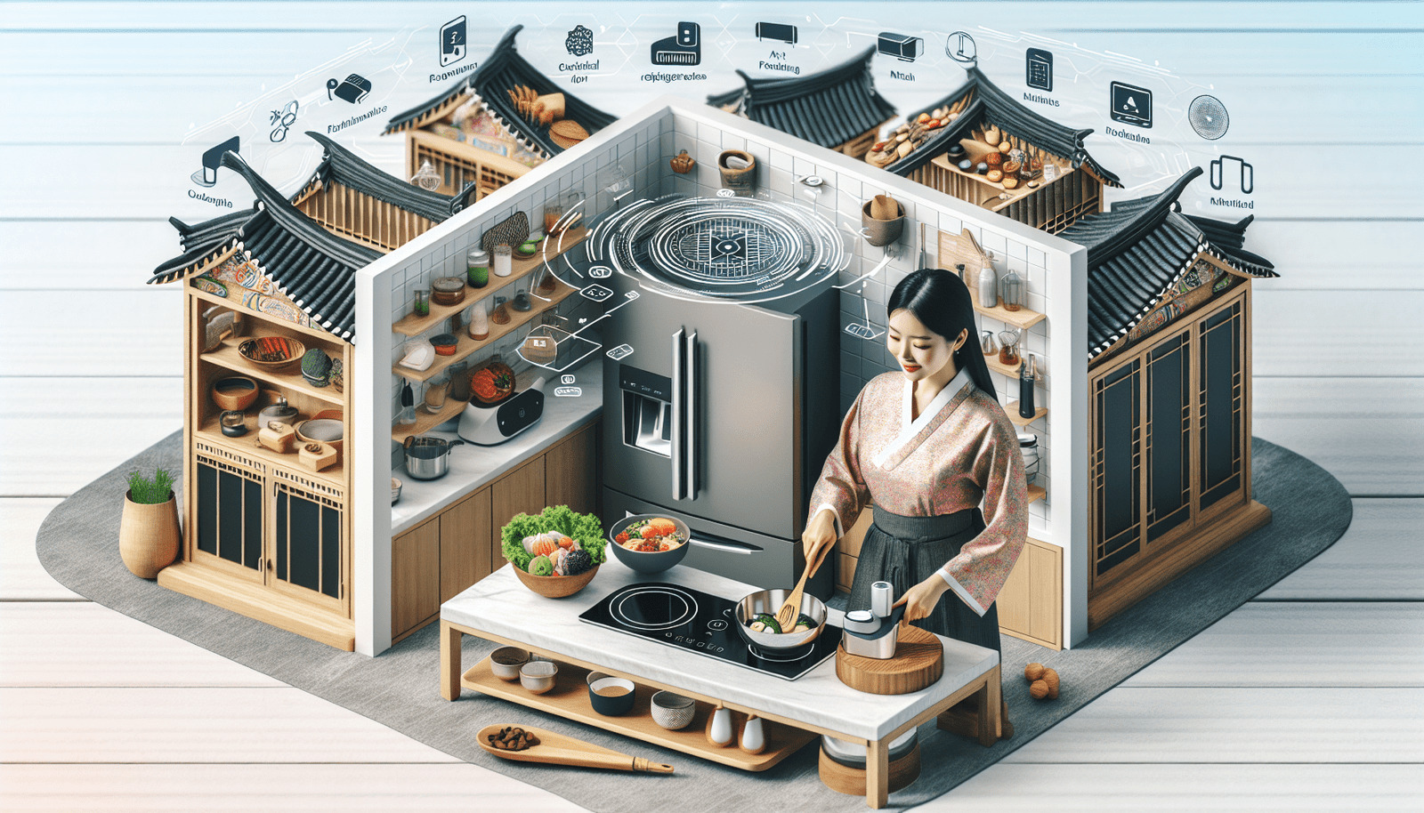 Can You Share Insights Into The Use Of Technology In Korean Home Kitchens?