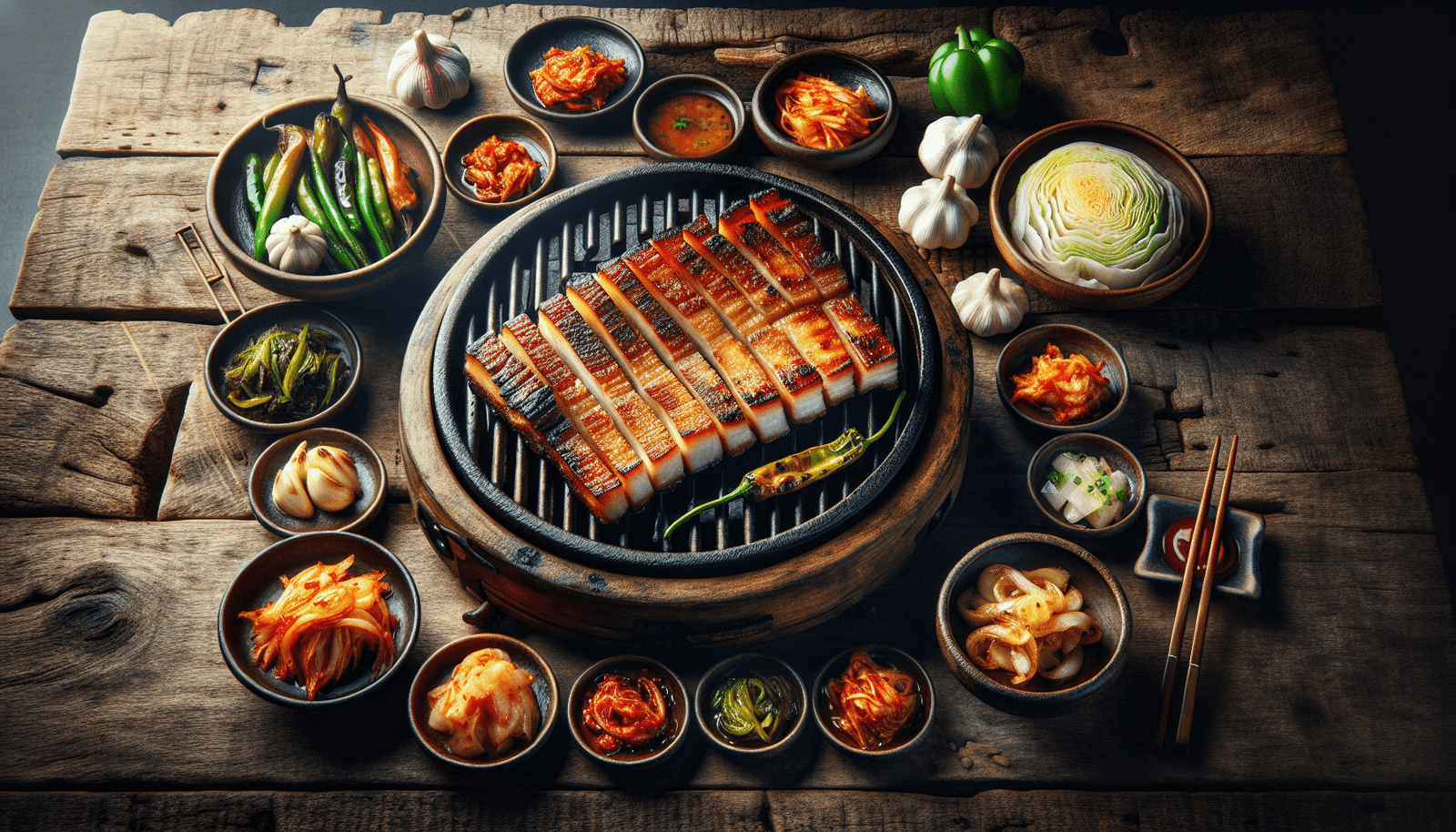 How Do You Properly Prepare And Serve Traditional Korean Grilled Pork Belly (samgyeopsal)?