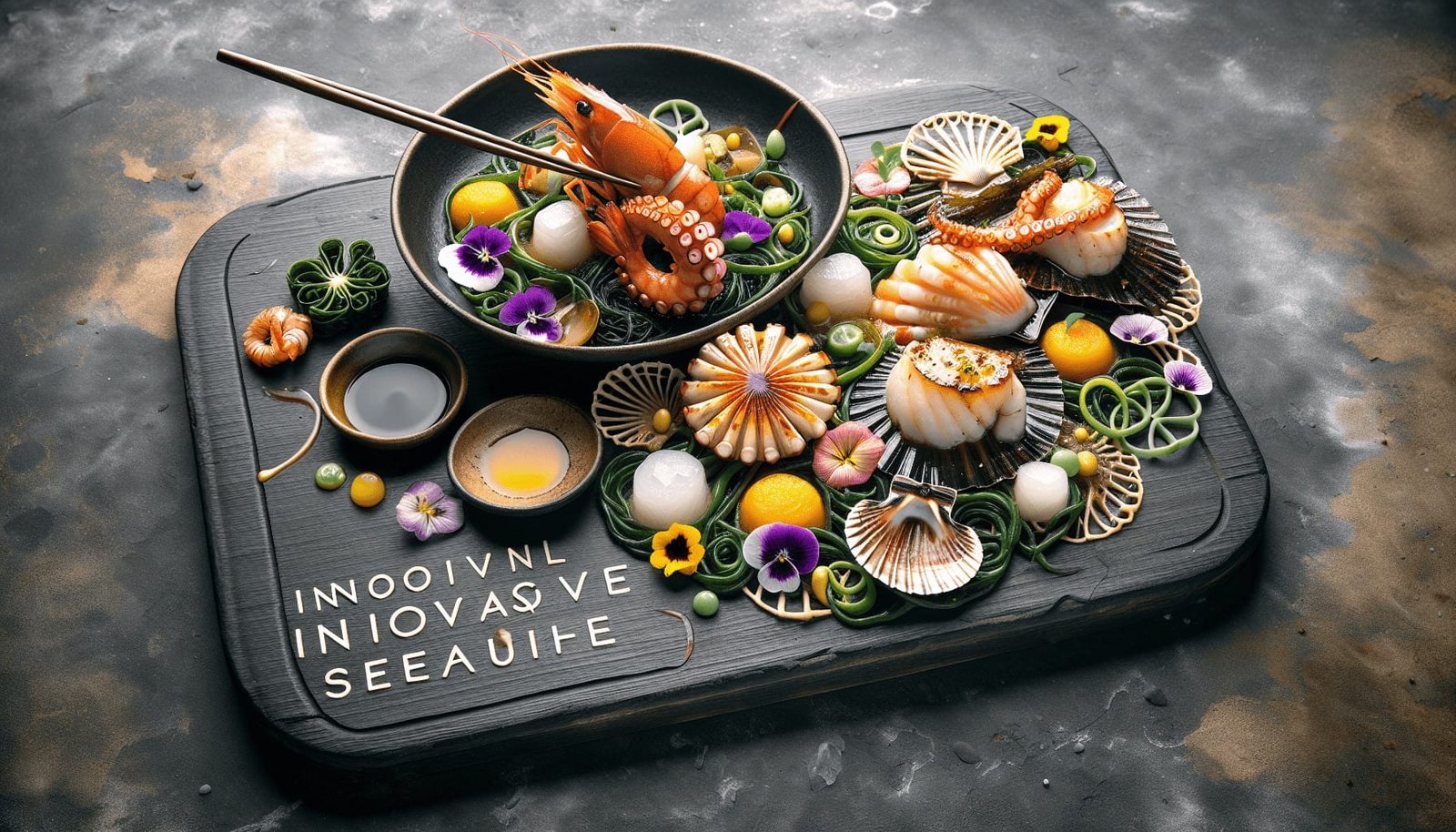 Can You Share Avant-garde Techniques For Preparing And Presenting Korean Seafood Dishes?