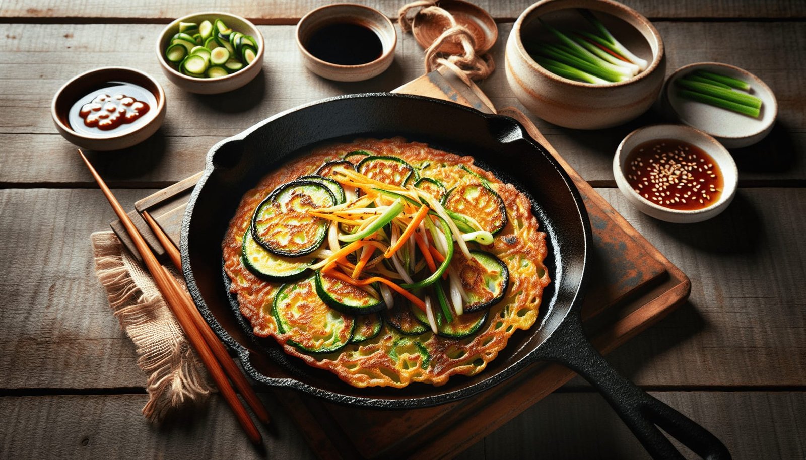 How Is Traditional Korean Vegetable Pancake (yachaejeon) Made And Enjoyed?