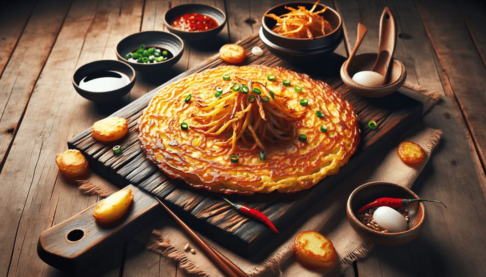 What Are The Key Ingredients In Making Traditional Korean Potato Pancakes (gamjajeon)?