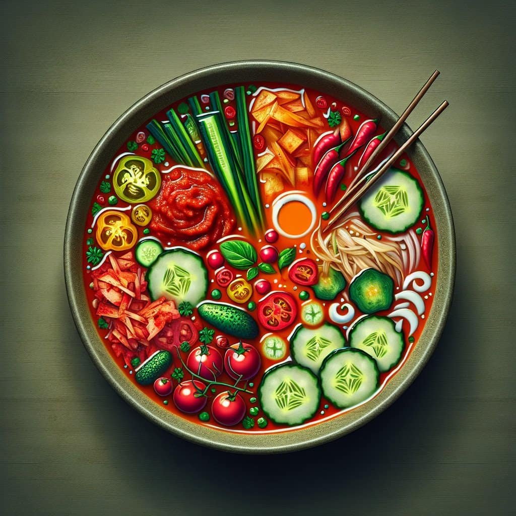 Can You Recommend Modern Techniques For Incorporating Korean Flavors Into Gazpacho Or Cold Soups?