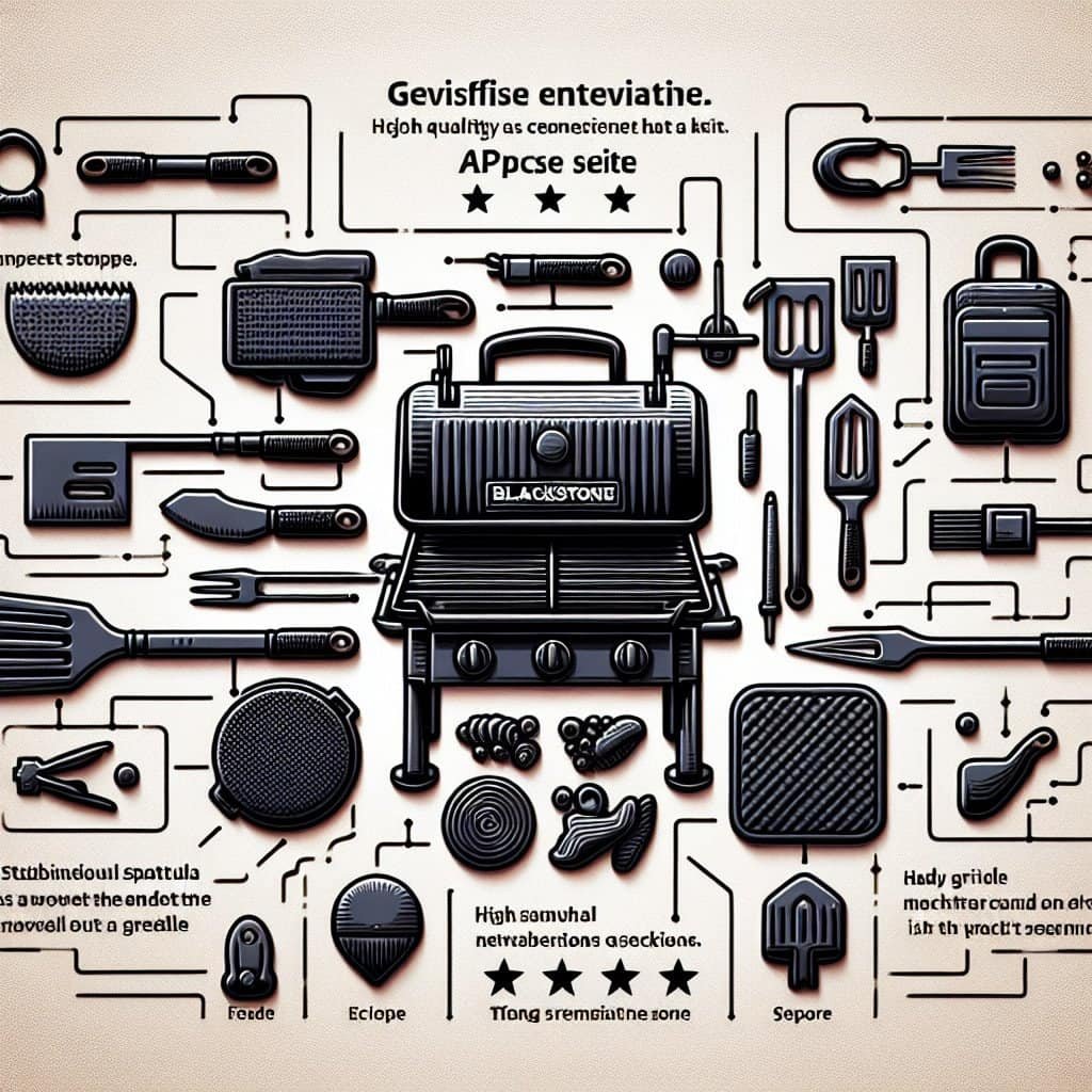 CEKEE 10PCS Blackstone Griddle Accessories Kit, Flat Top Grill Accessories Kit for BBQ and Camp Chef, Grill Spatula Set with Enlarged Griddle Spatula, Burger Press, Scraper for Outdoor BBQ Cooking