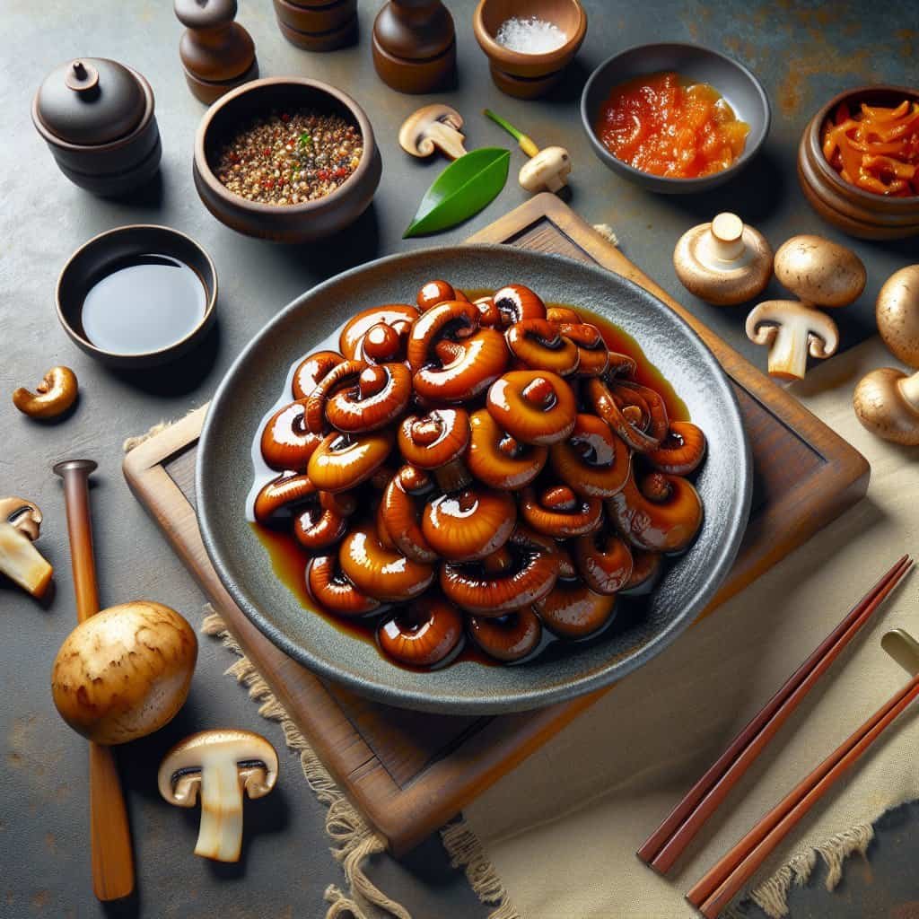 How Do You Properly Prepare And Serve Traditional Korean Marinated Mushrooms (beosut Jeorim)?