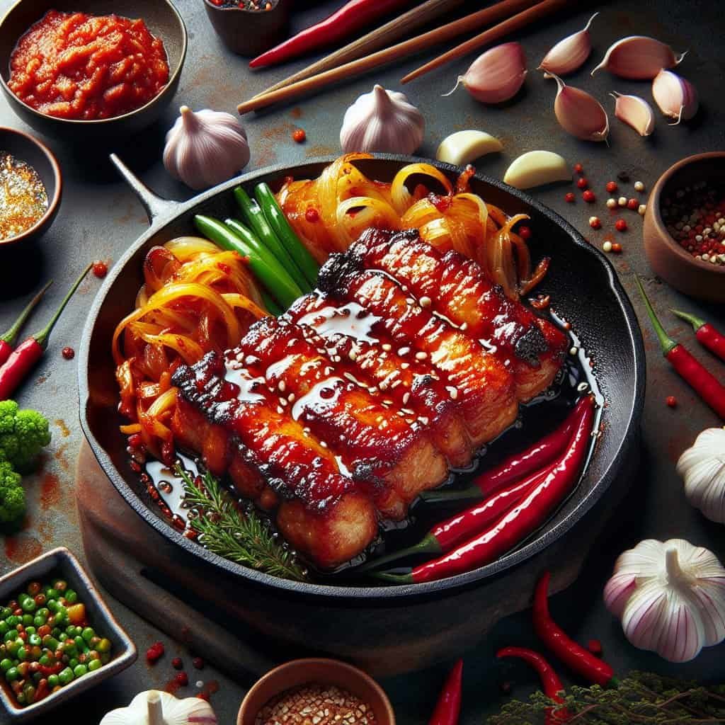 How Is Traditional Korean Spicy Stir-fried Pork (dwaeji Bulgogi) Prepared And Enjoyed?