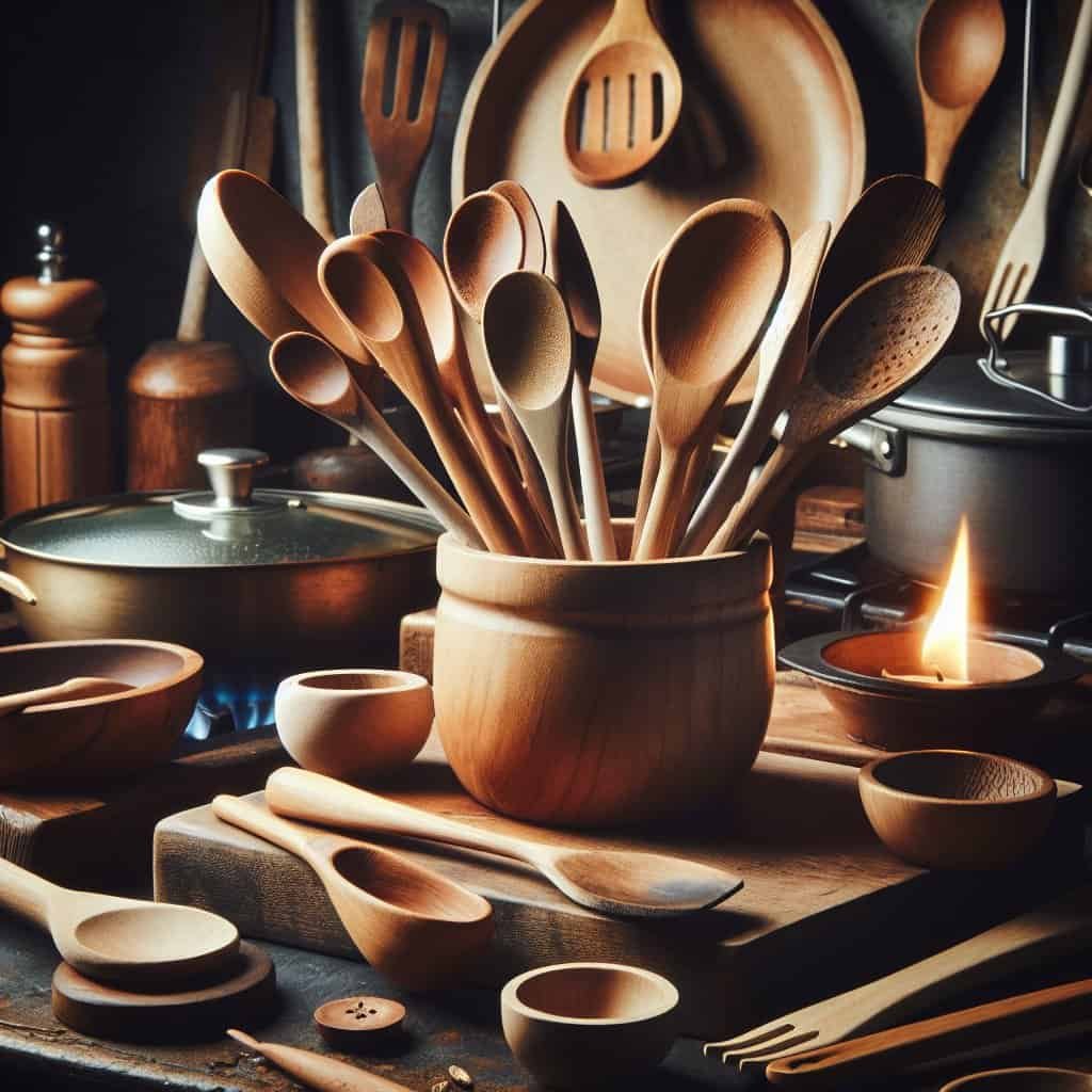 Wooden Spoons for Cooking – Wooden Utensils for Cooking Set with Holder, Spoon Rest Hanging Hooks, Teak Wood Nonstick Kitchen Cookware – Durable Set of 8pcs by Woodenhouse Wooden Spoons for Cooking – Wooden Utensils for Cooking Set with Holder, Spoon Rest Hanging Hooks, Teak Wood Nonstick Kitchen Cookware – Durable Set of 8pcs by Woodenhouse