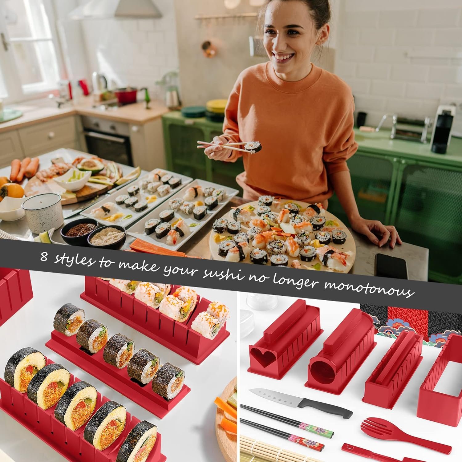 HI NINGER Sushi Making Kit Deluxe Edition Complete Sushi Maker Kit Review