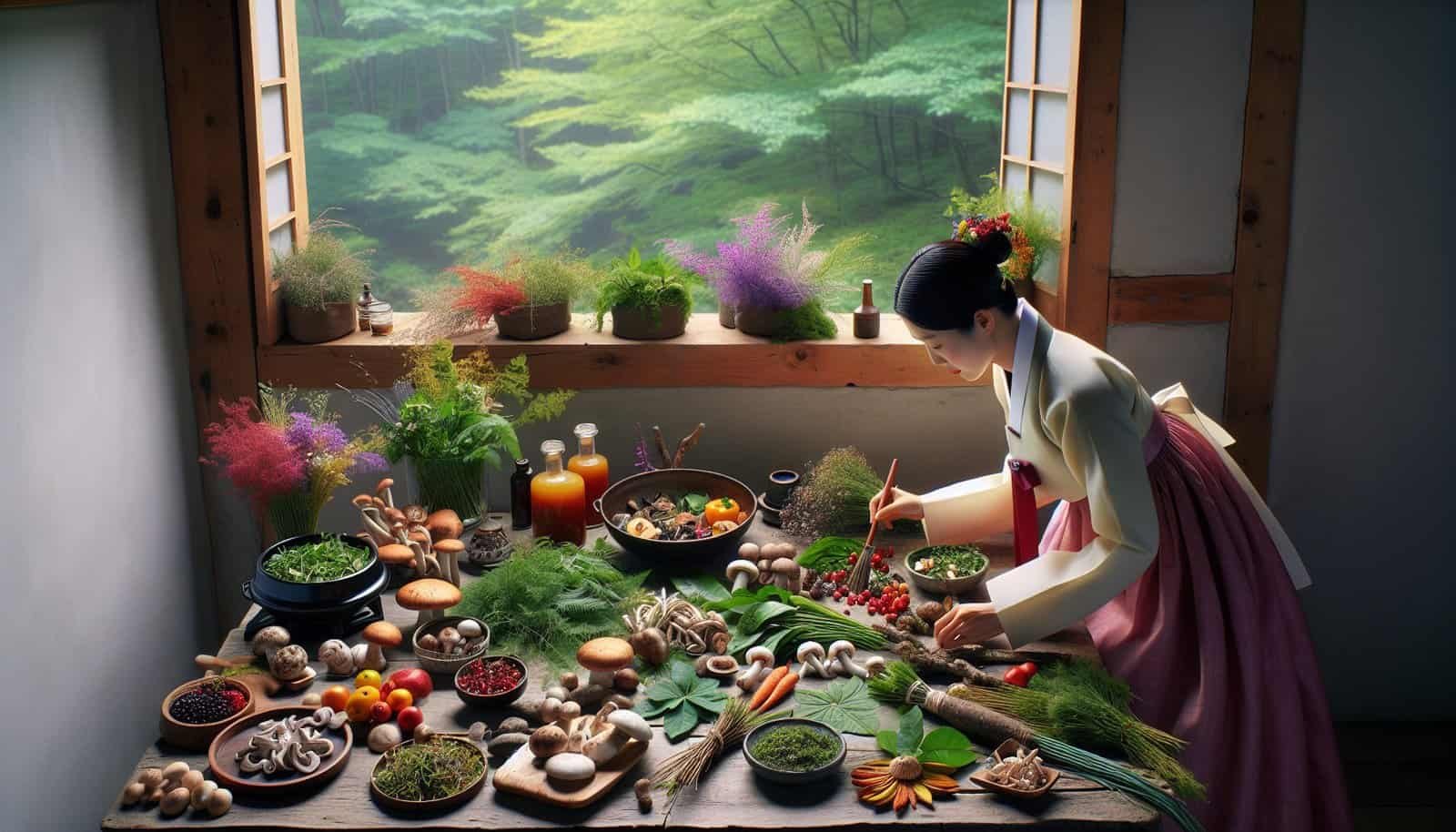 How Are Chefs Incorporating Foraged Ingredients Into Korean Dishes?