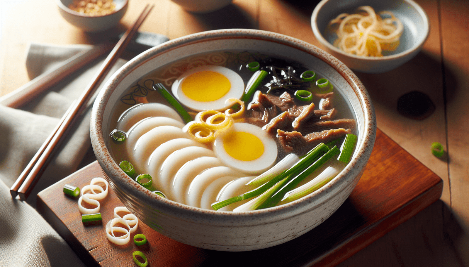 How Is Traditional Korean Rice Cake Soup (tteokguk) Traditionally Prepared And Served?